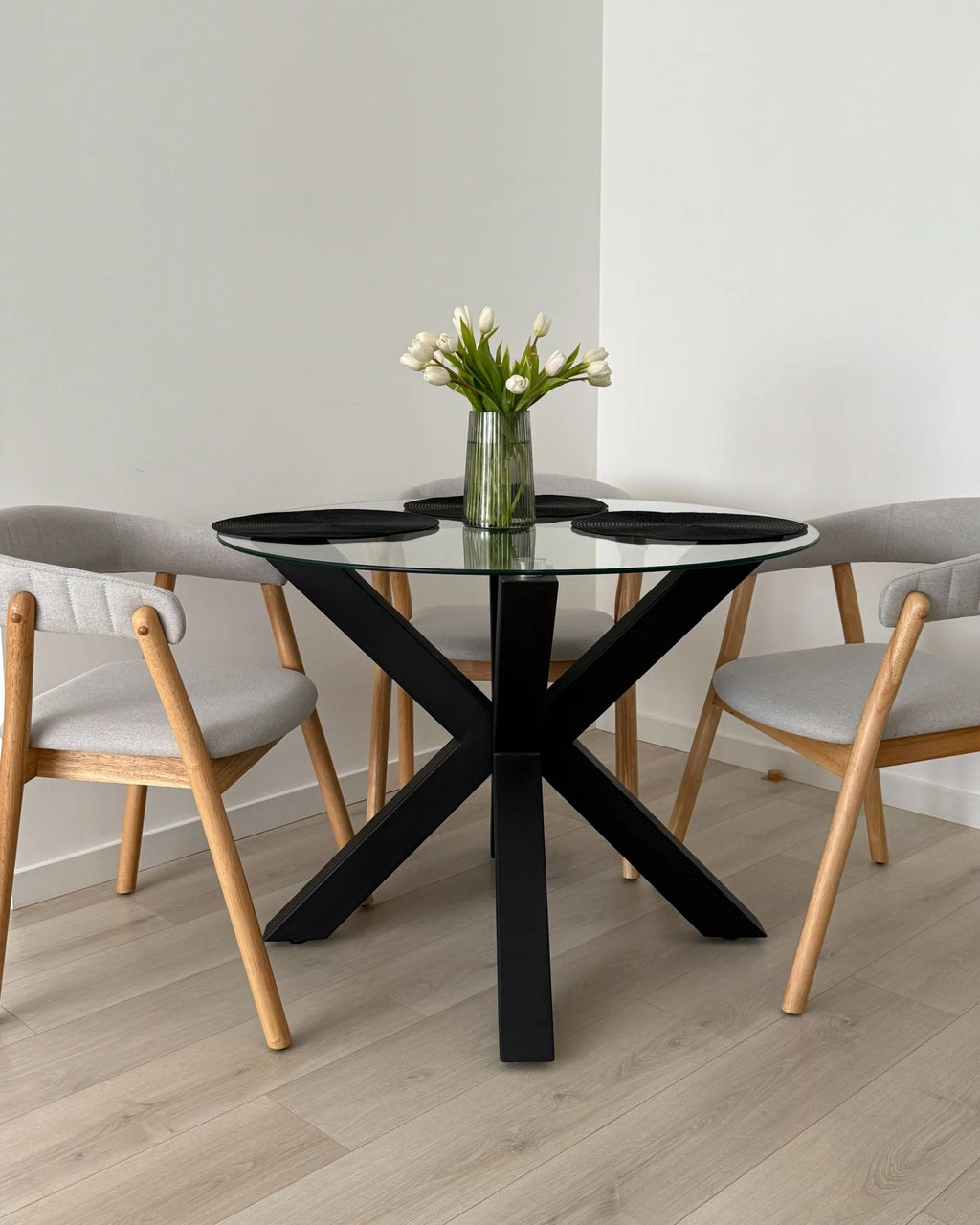 Dining Table OTIUM Black 100 cm 100 cm