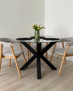 Dining Table OTIUM Black 100 cm 100 cm
