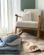 Rocking Chair LEKNES Boucle Off-White