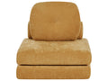 Single Sofa Bed OLDEN Fabric Mustard