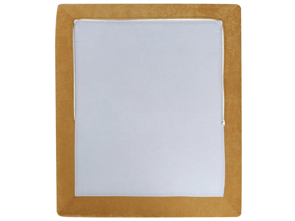 Single Sofa Bed OLDEN Fabric Mustard