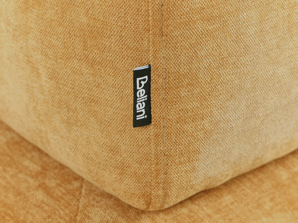 Single Sofa Bed OLDEN Fabric Mustard