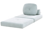 Single Sofa Bed OLDEN Fabric Light Blue