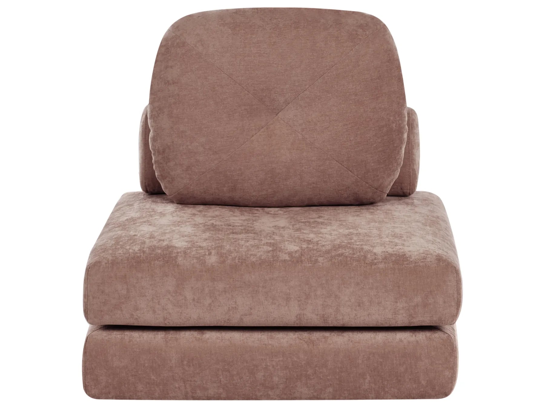 Single Sofa Bed OLDEN Fabric Brown