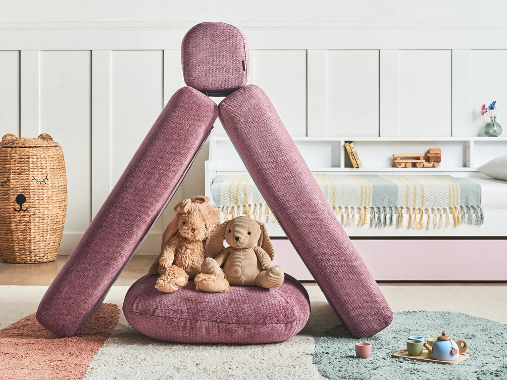 Single Sofa Bed OLDEN Fabric Pink