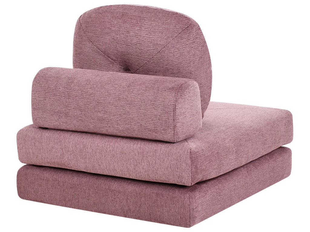 Single Sofa Bed OLDEN Fabric Pink