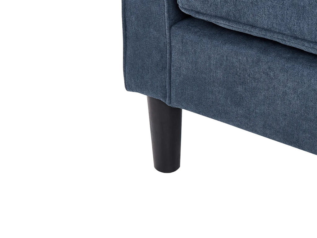 Sofa 3 Seater AVESTA Fabric Dark Blue with Ottoman