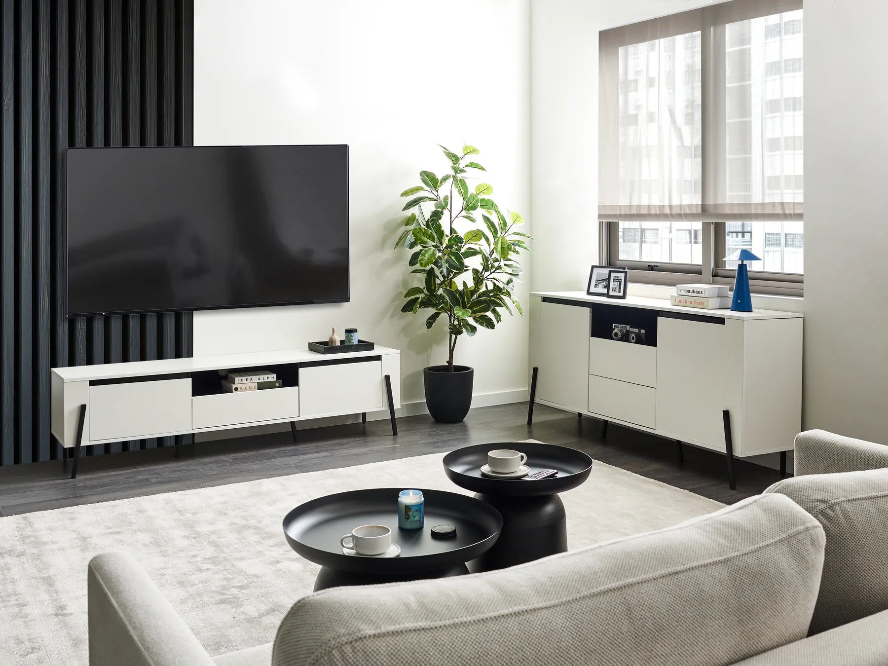 TV Stand BLACKPOOL White