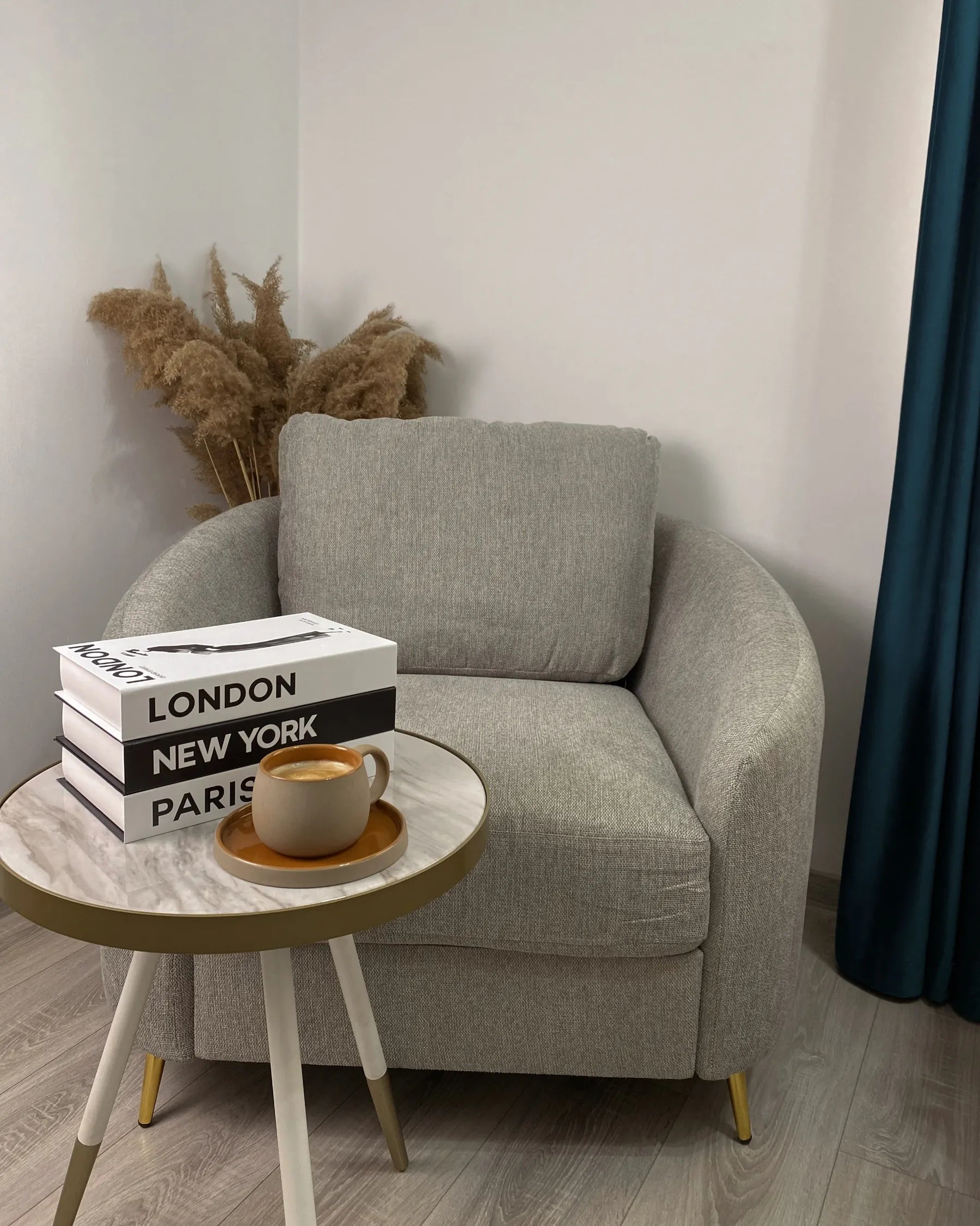 Armchair TROSA Fabric Light Grey