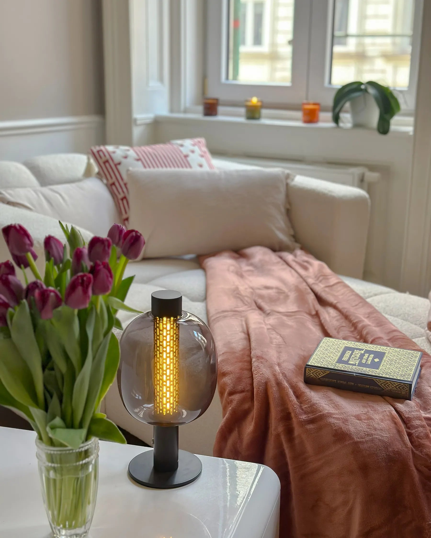 Chaise Longue ALNES Boucle White