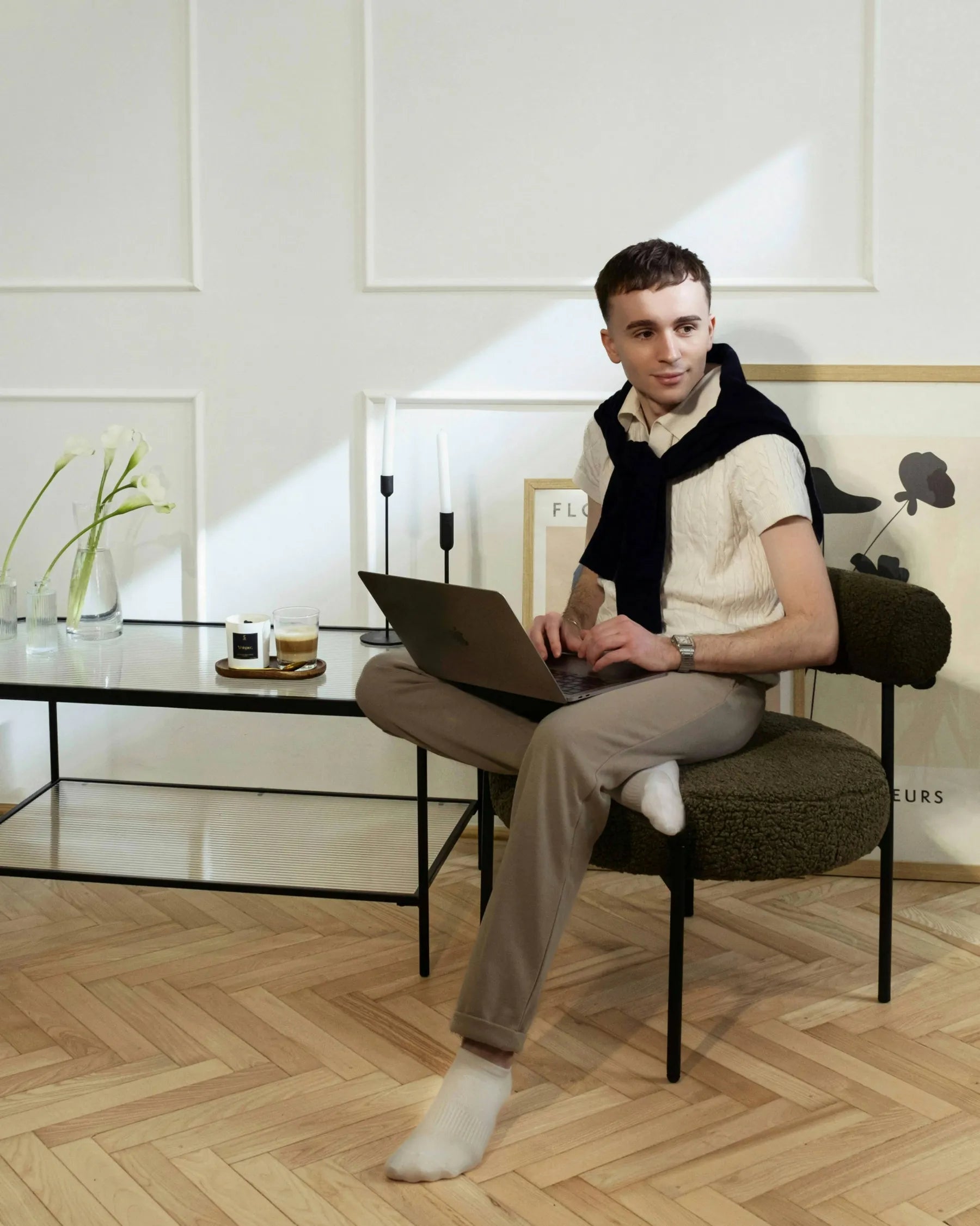 Coffee Table BLAIR Tempered Glass Black