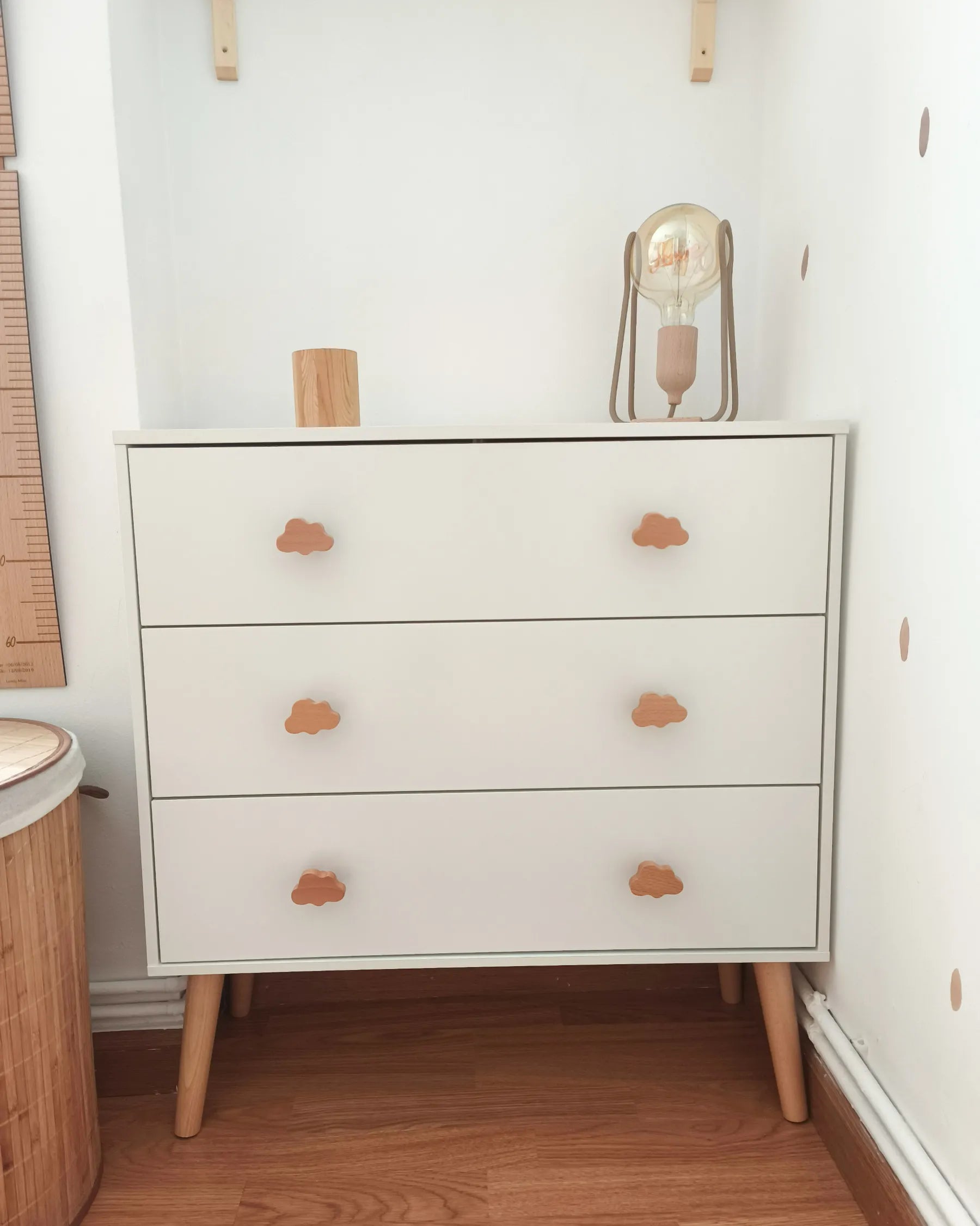 3 Drawer Chest CLOUDY White