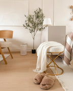 Footstool PRESHO Boucle Off-White