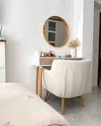 Armchair DRAMMEN Boucle White