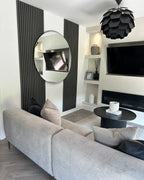 Sofa 3 Seater MATILA Fabric Light Grey