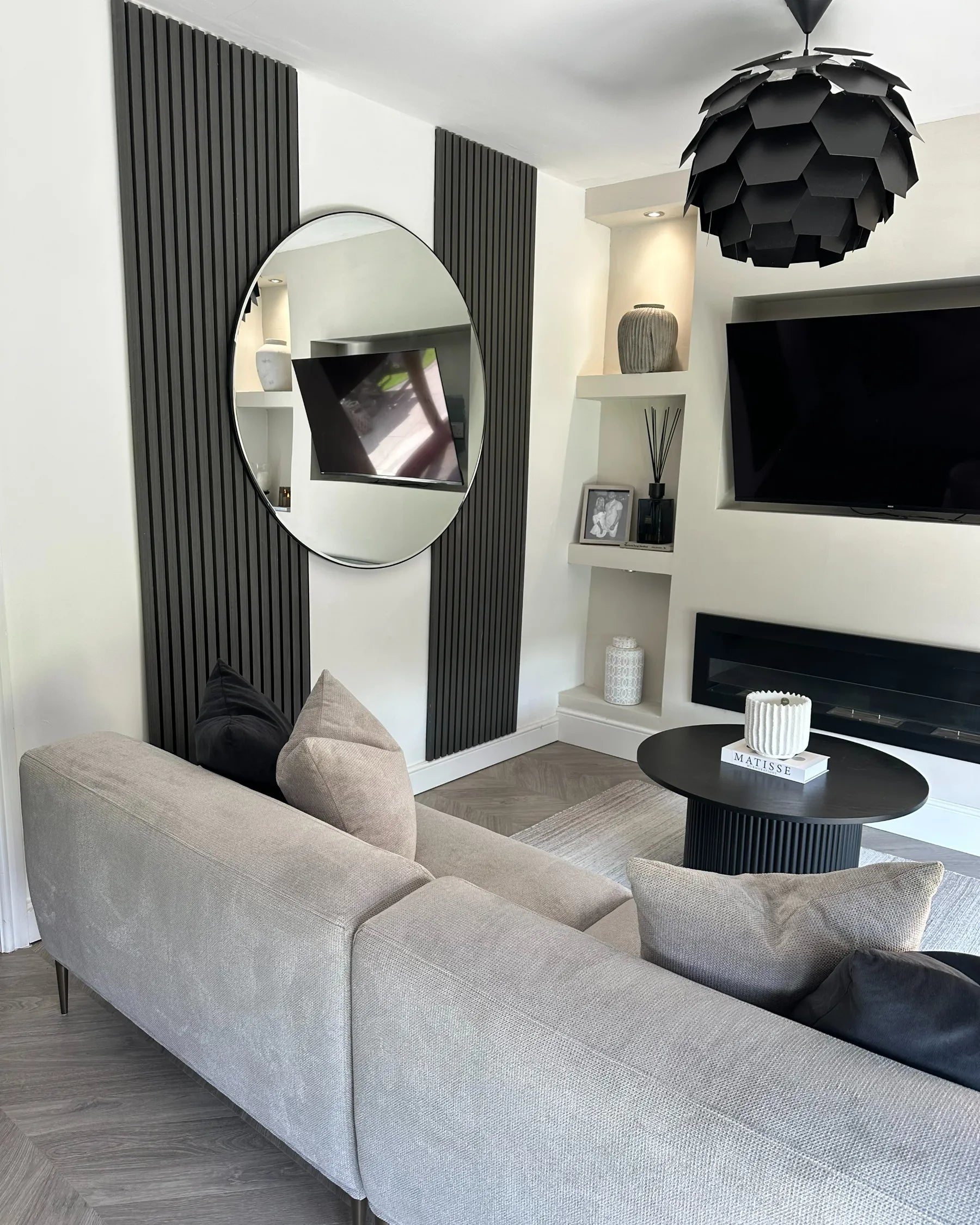 Sofa 3 Seater MATILA Fabric Light Grey