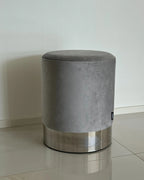 Pouffe BRIGITTE Velvet Grey