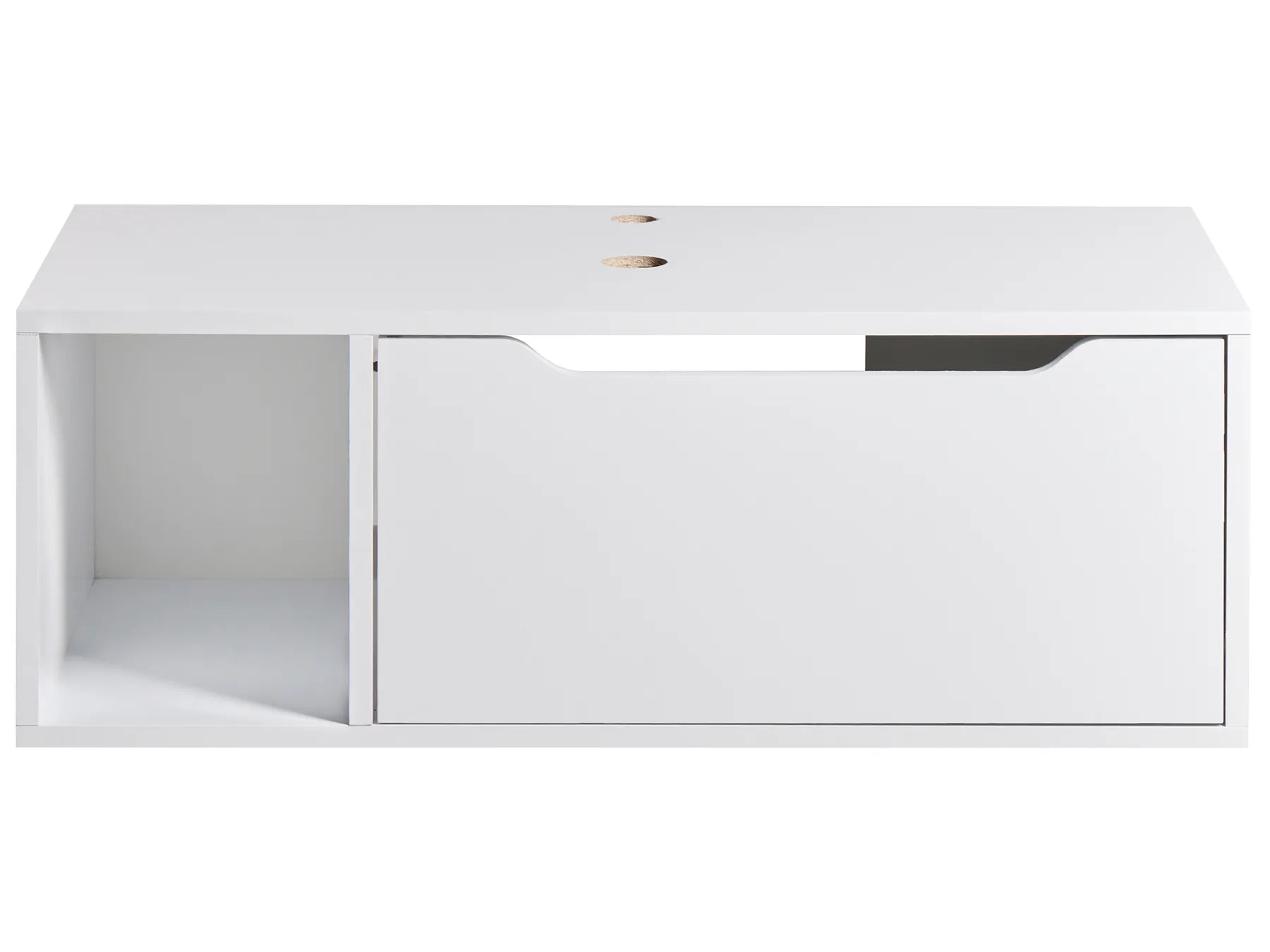 Wall Mounted Vanity Unit CASCAVEL 80 cm White