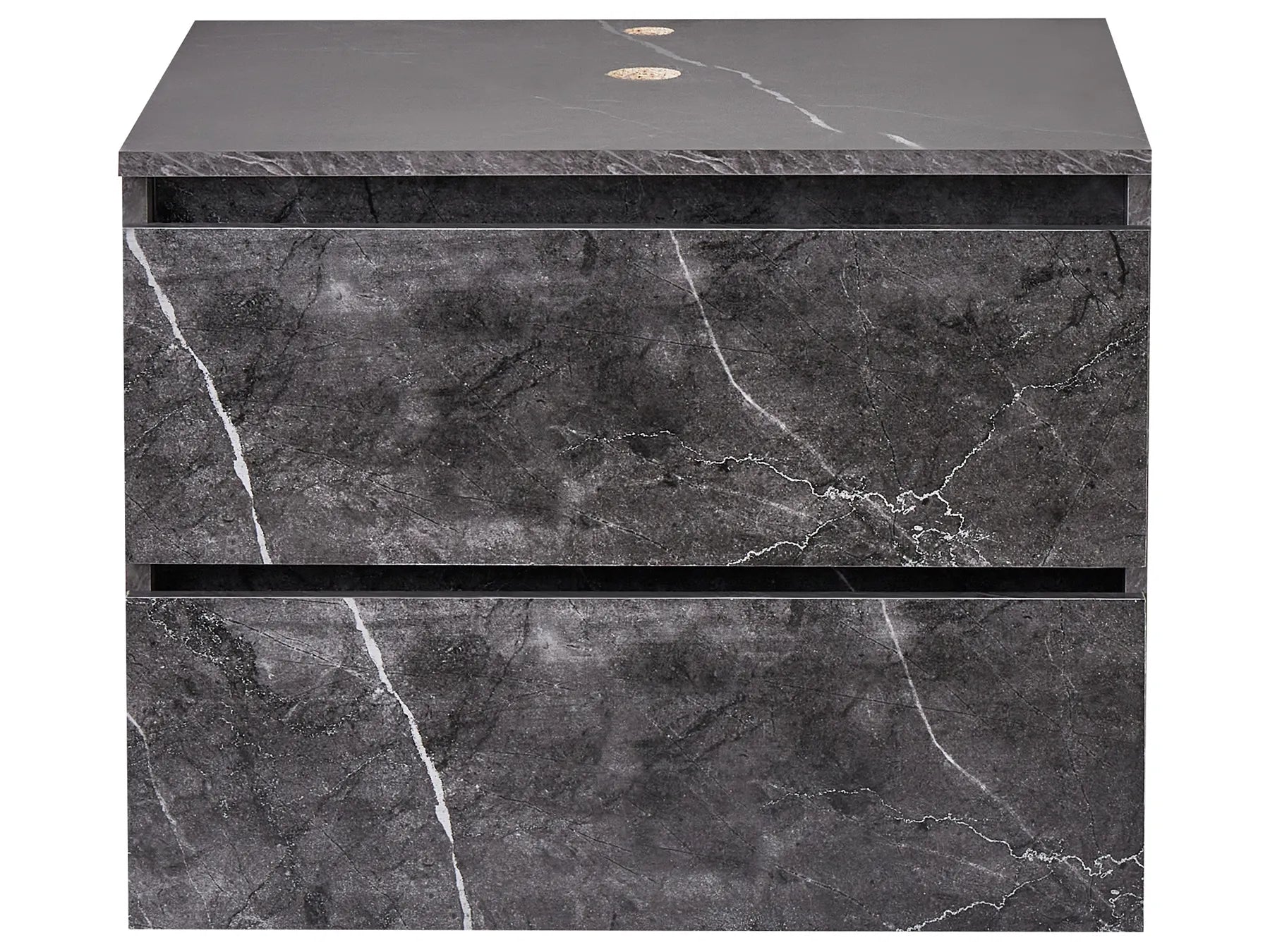 Wall Mounted Vanity Unit SERRA 60 cm Black Marble