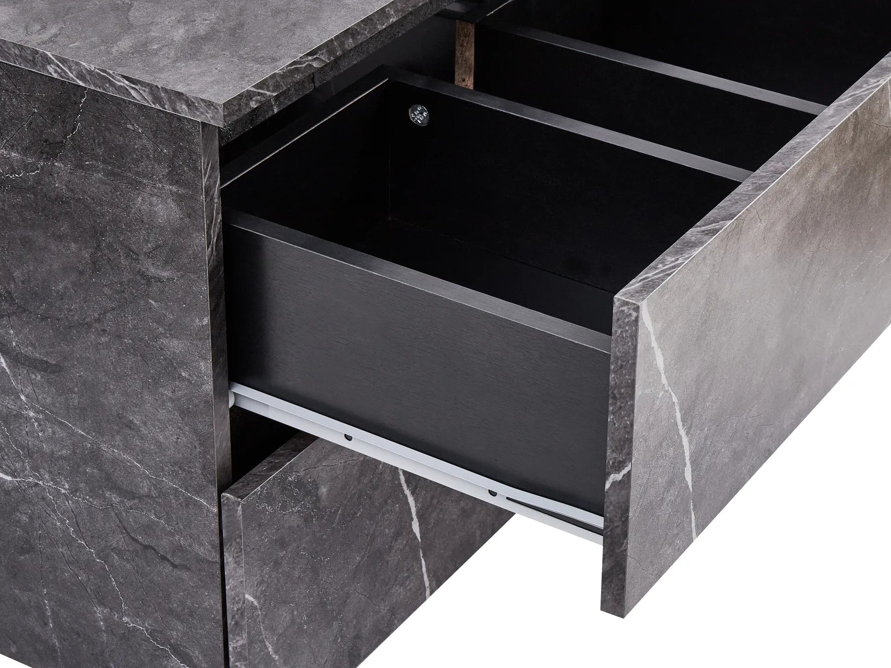 Wall Mounted Vanity Unit SERRA 60 cm Black Marble