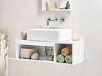 Wall Mounted Vanity Unit RUPANCO 80 cm White