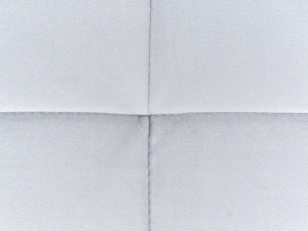 Modular Corner Sofa Bed 4 Seater ABERDEEN Velvet Light Grey Right Hand