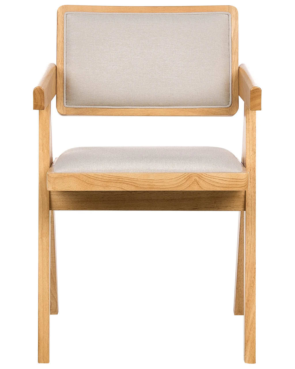 Set of 2 Dining Chairs CARMODY Wood Light Brown