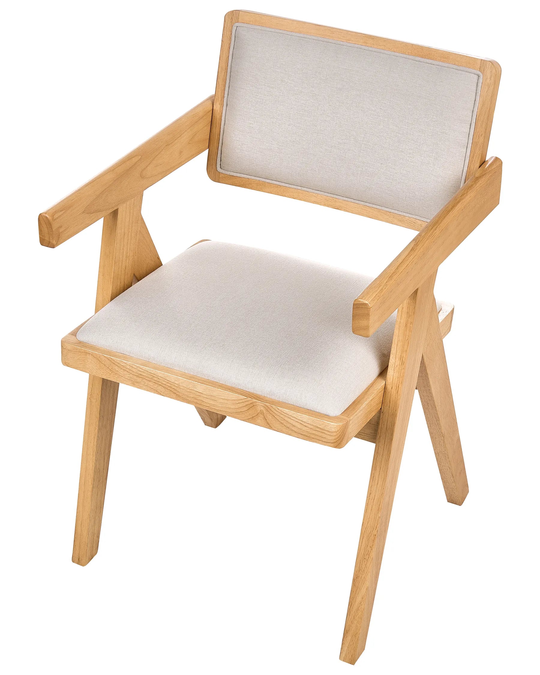 Set of 2 Dining Chairs CARMODY Wood Light Brown