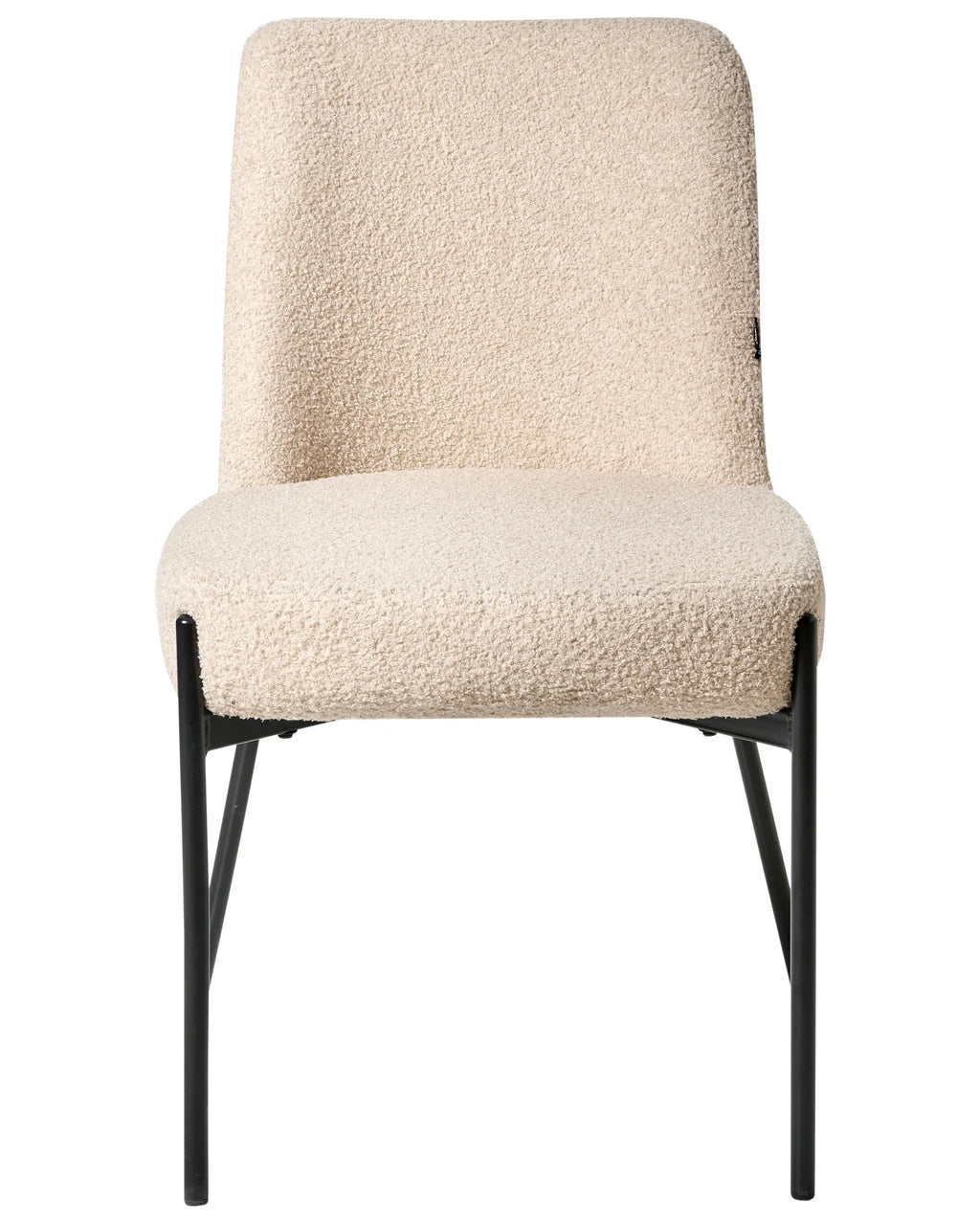Set of 2 Chairs Boucle Light Beige