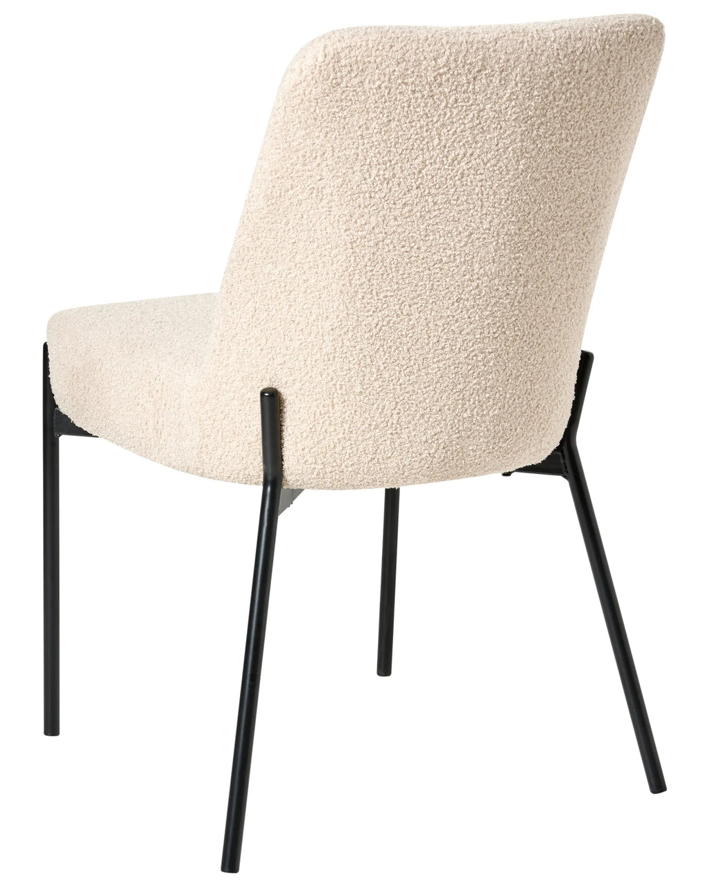 Set of 2 Chairs Boucle Light Beige