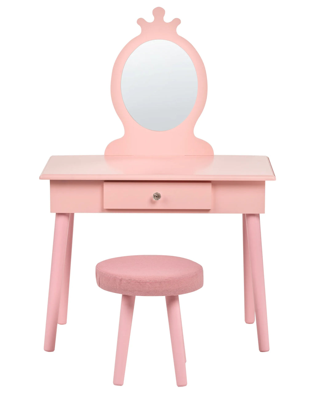 Kids Vanity Table with Stool MARGIE Pink