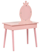 Kids Vanity Table with Stool MARGIE Pink