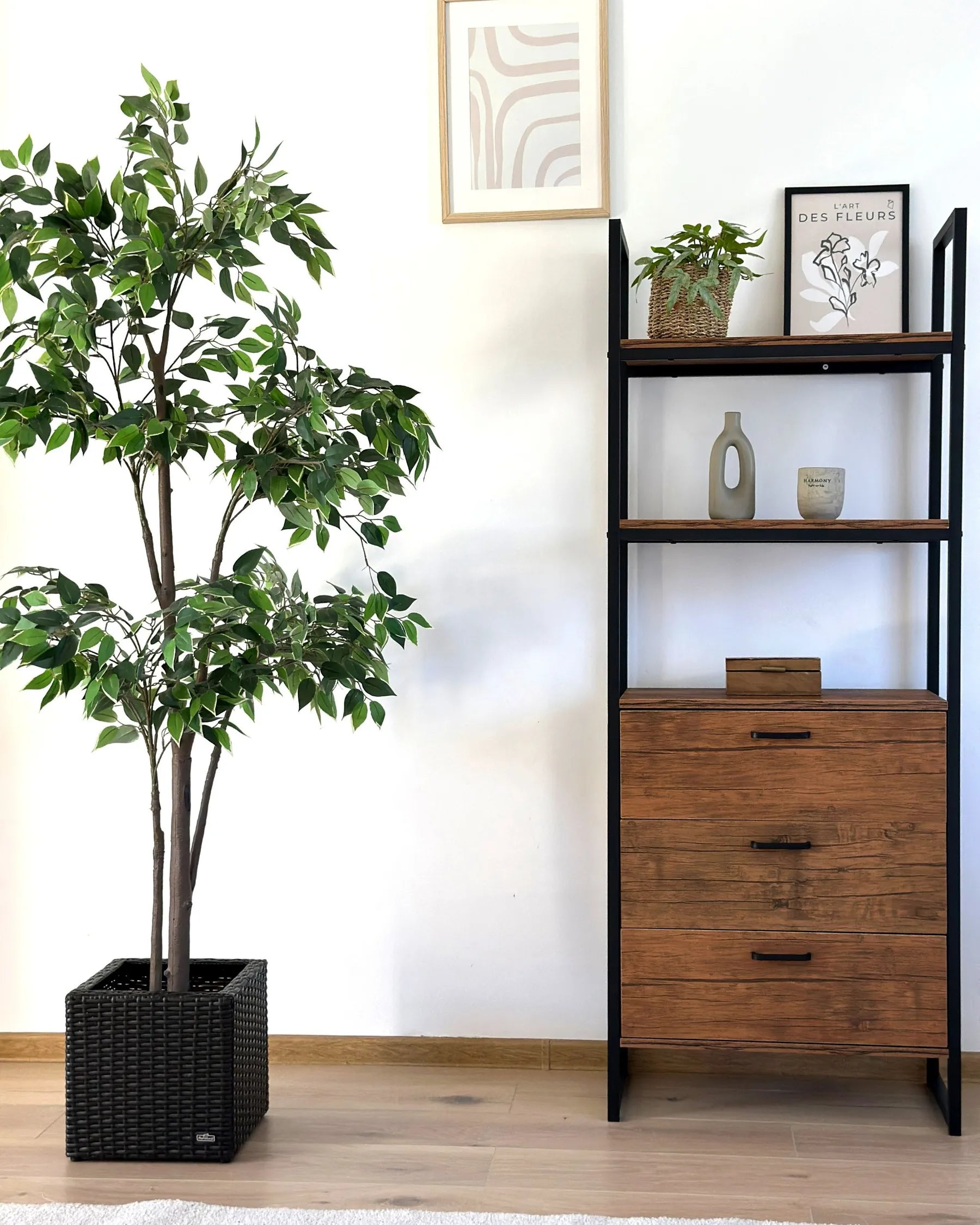 Shelving Unit TIFTON 158 cm Dark Brown