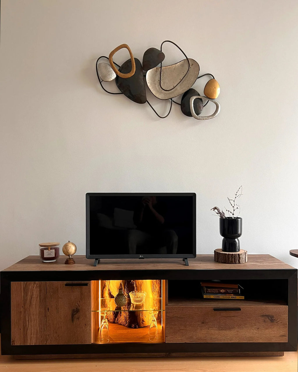 TV Stand MARANA Brown/ Black