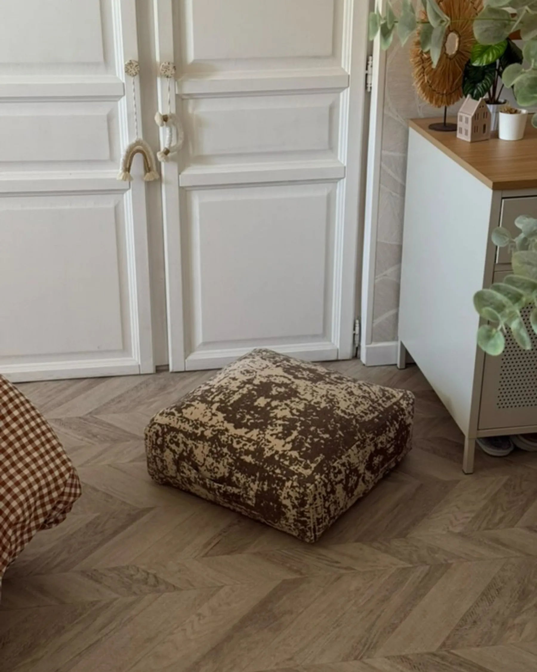 Pouffe SHASA Cotton Beige