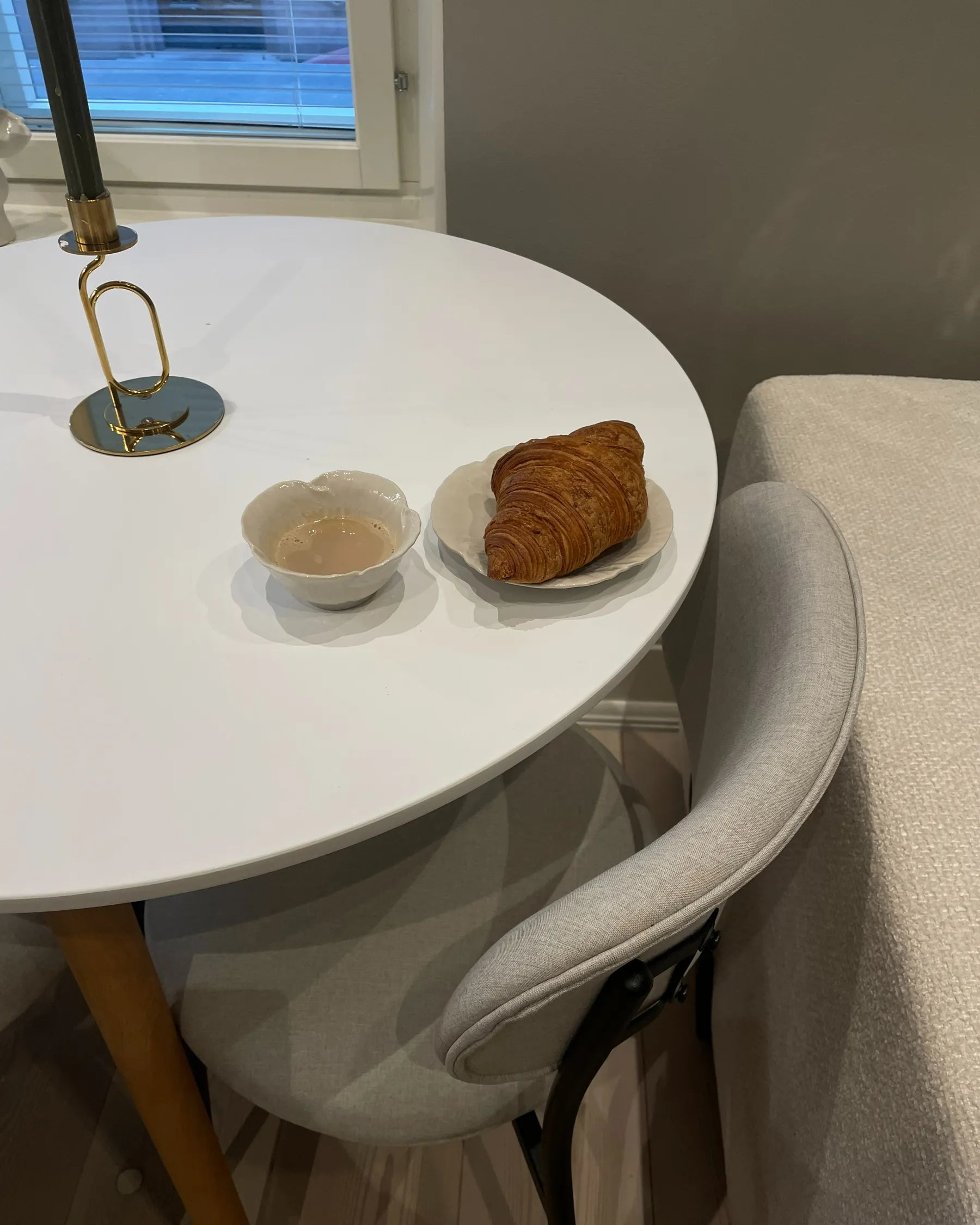 Dining Table BOMA White 80 cm 80 cm