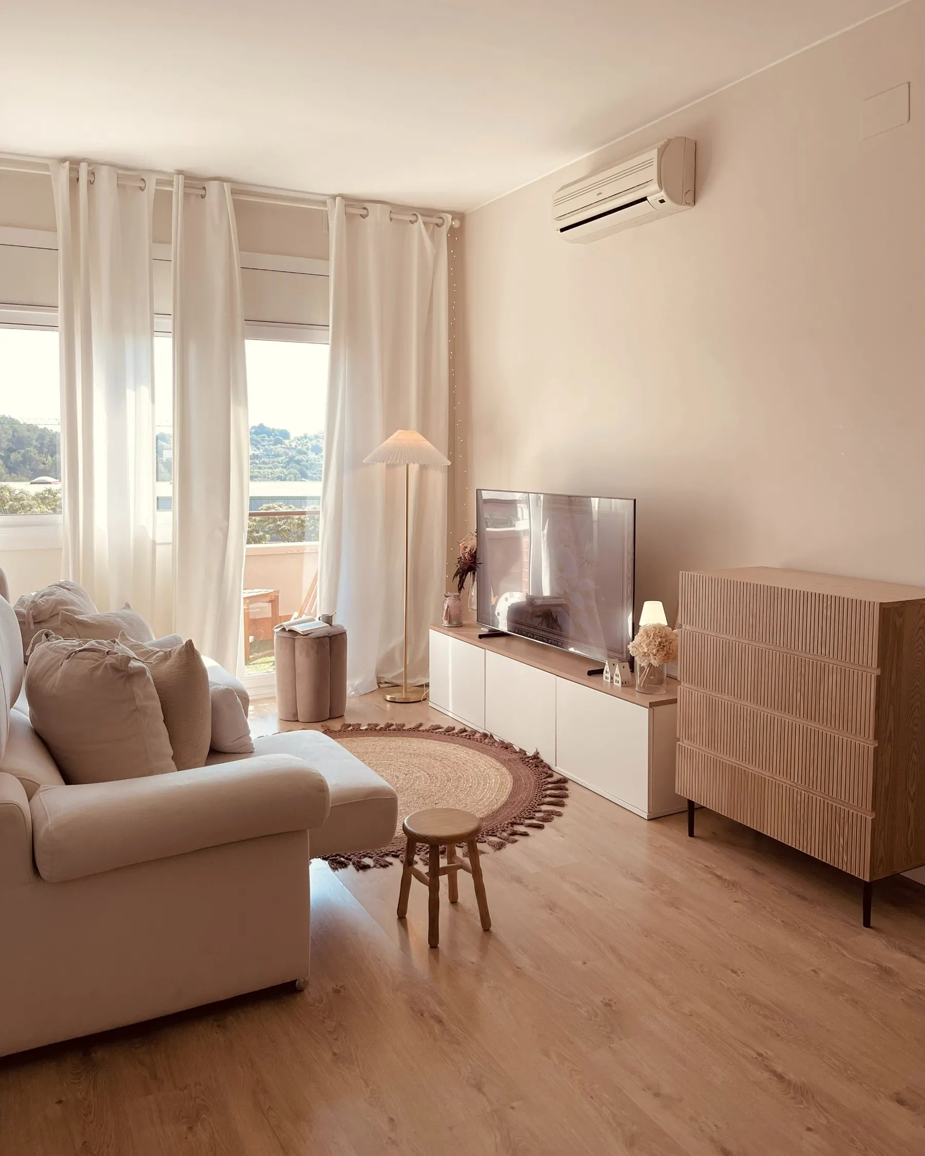 4 Drawer Chest BLYTHE Natural Ash Wood