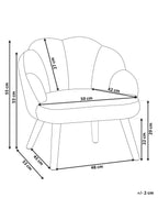 Kids Armchair MILAND Boucle Pastel Pink