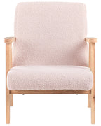 Kids Armchair LINDE Boucle Pastel Pink