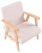 Kids Armchair LINDE Boucle Pastel Pink