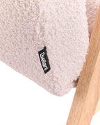 Kids Armchair LINDE Boucle Pastel Pink