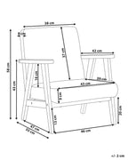 Kids Armchair LINDE Boucle Pastel Pink