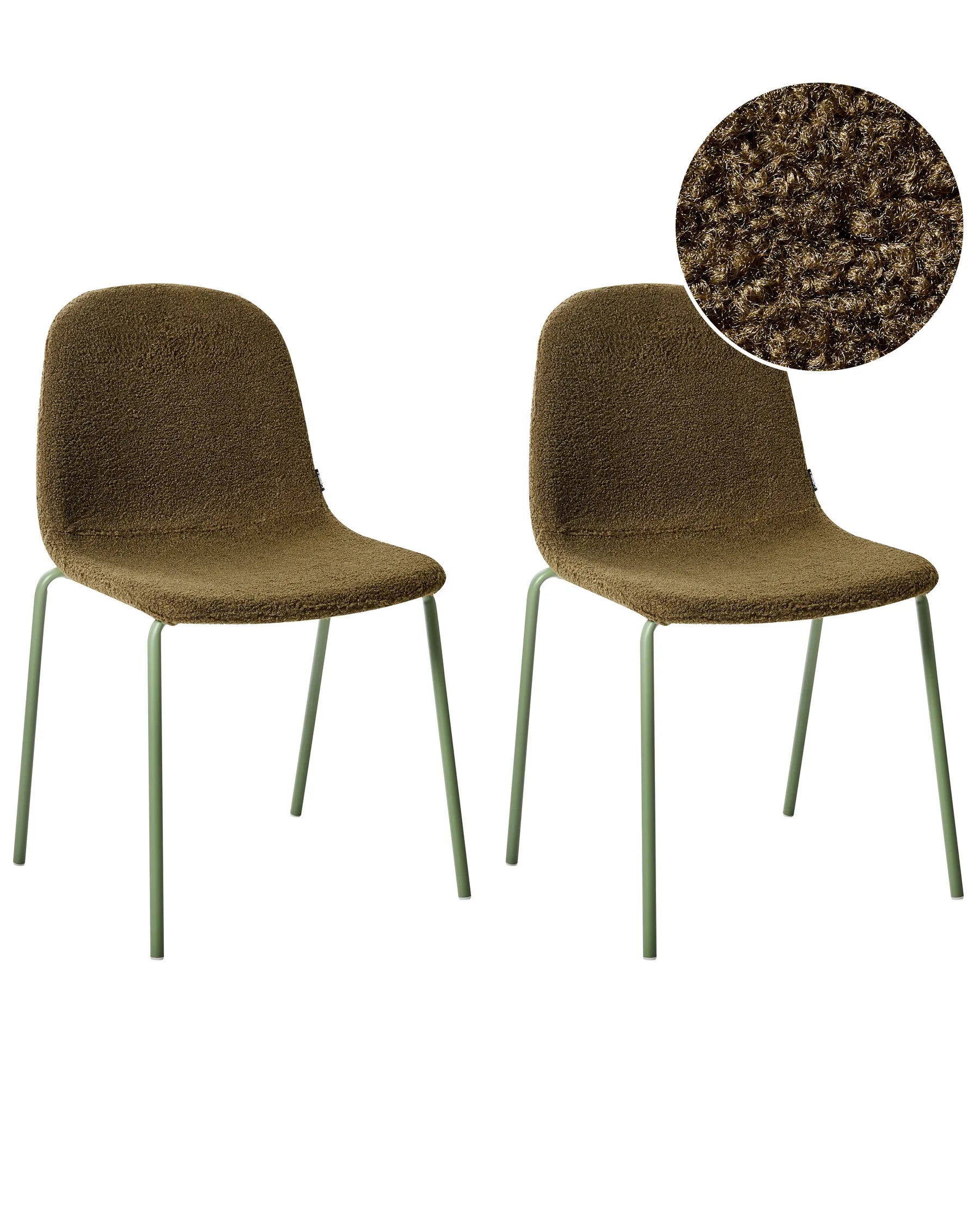 Set of 2 Conference Chairs LOMA Boucle Green
