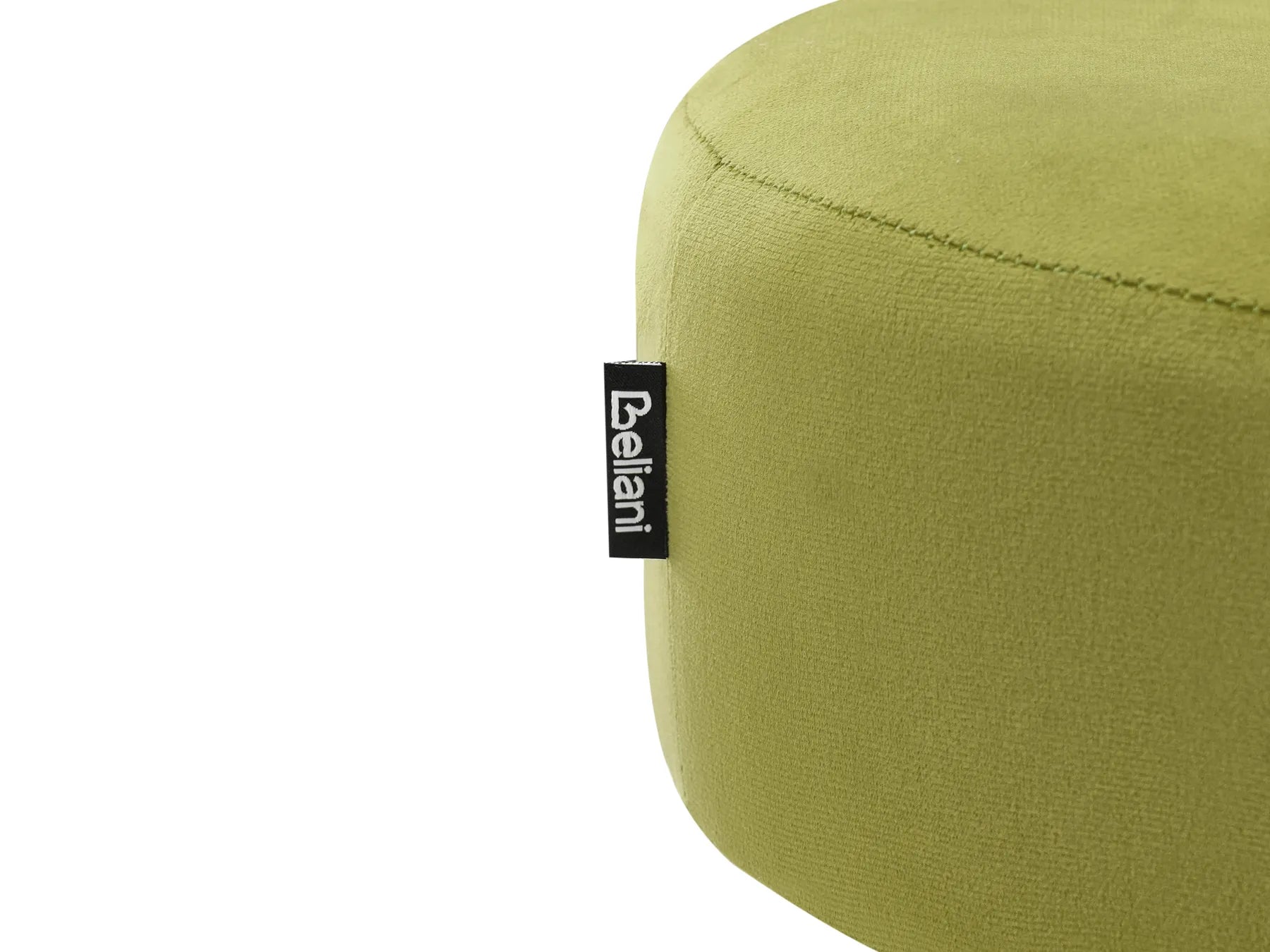 Footstool DELCO Velvet Lime Green
