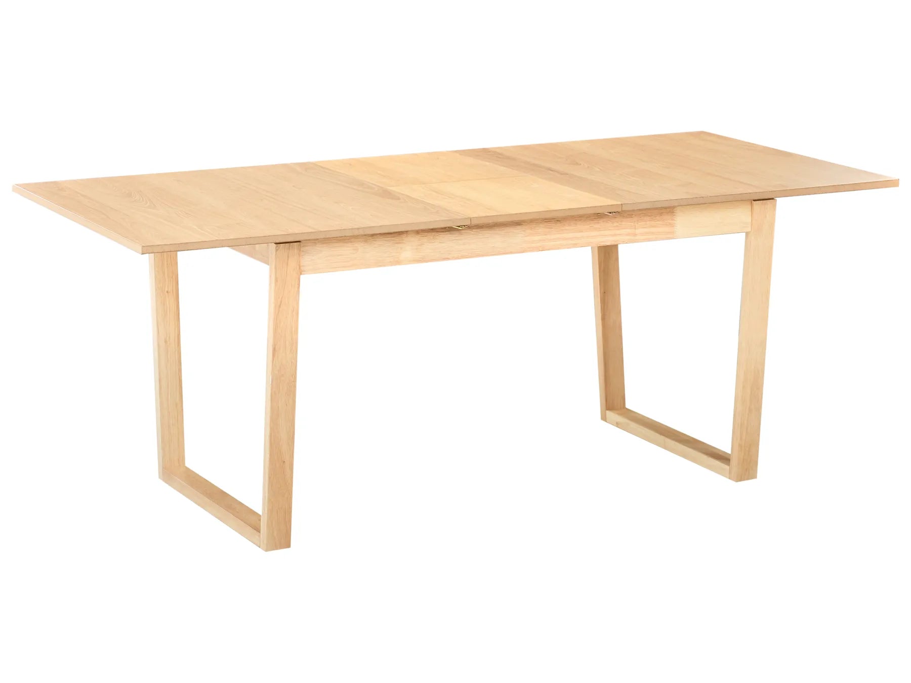 Extending Dining Table CAMDEN Light Ash Wood 160/200 cm 95 cm