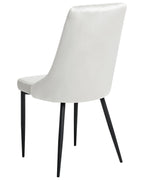 Set of 2 Dining Chairs AVENIR Velvet Off-White