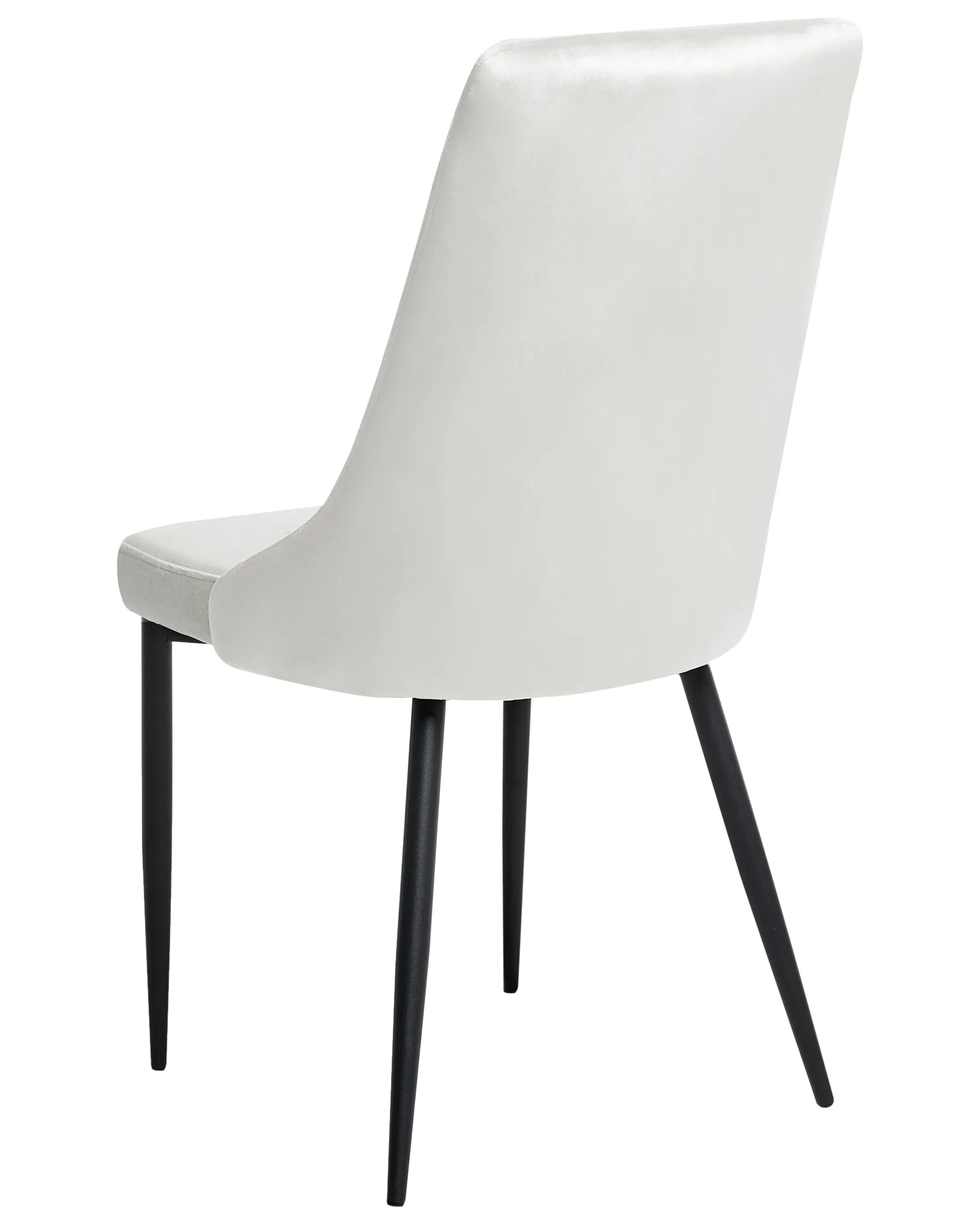 Set of 2 Dining Chairs AVENIR Velvet Off-White