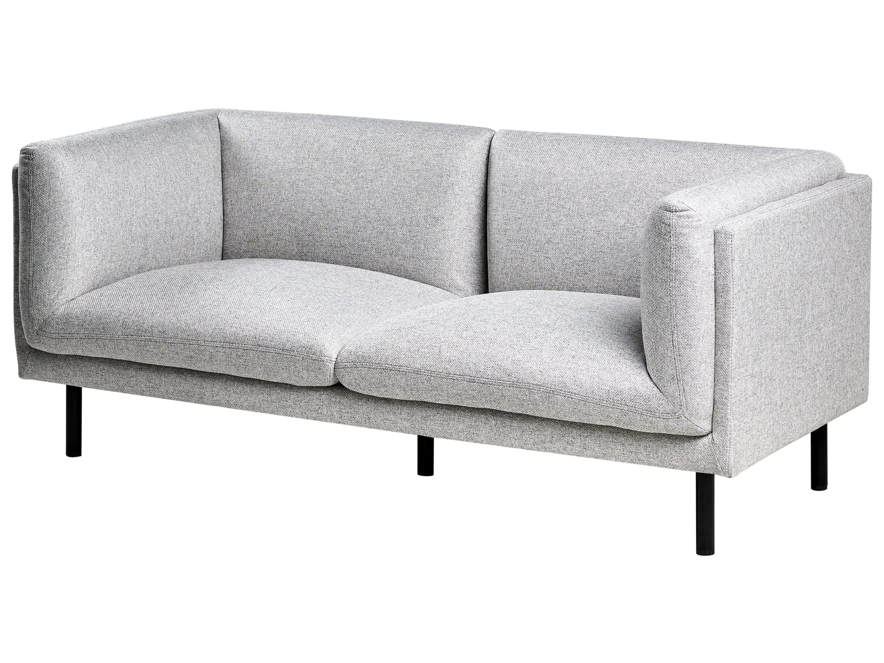 Sofa 2 Seater VORGOD Fabric Light Grey