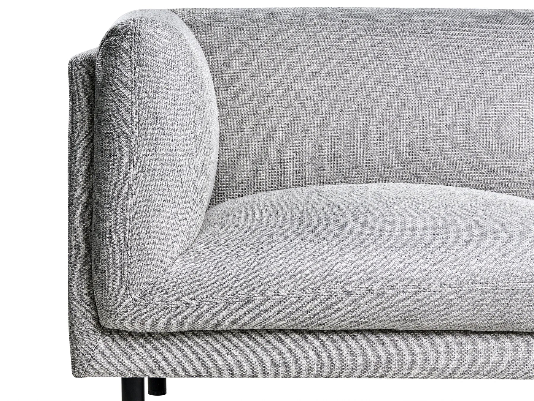 Sofa 2 Seater VORGOD Fabric Light Grey