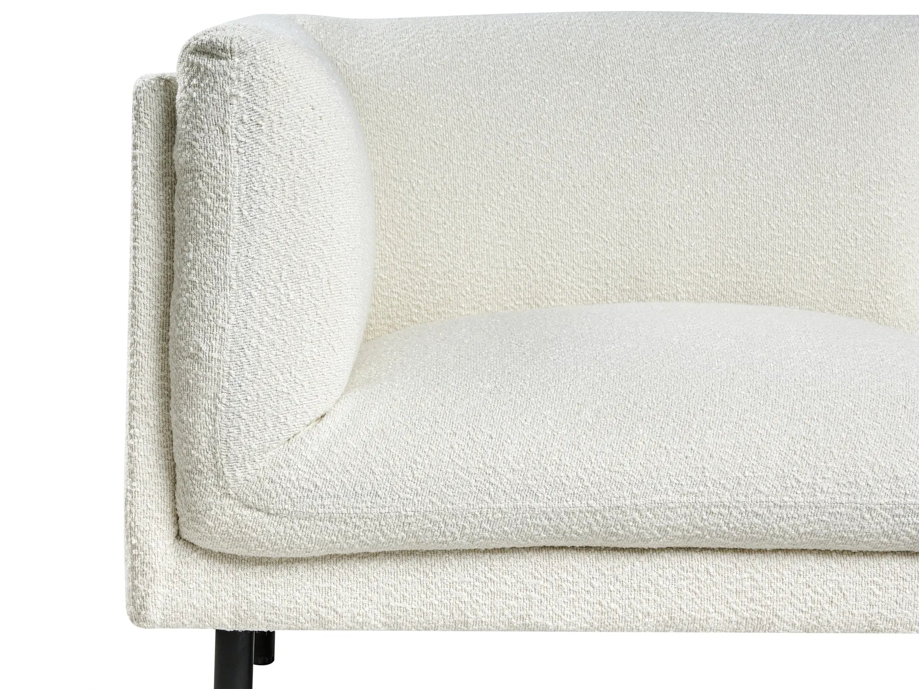 Living Room Set 5 Seater VORGOD Boucle Off-White